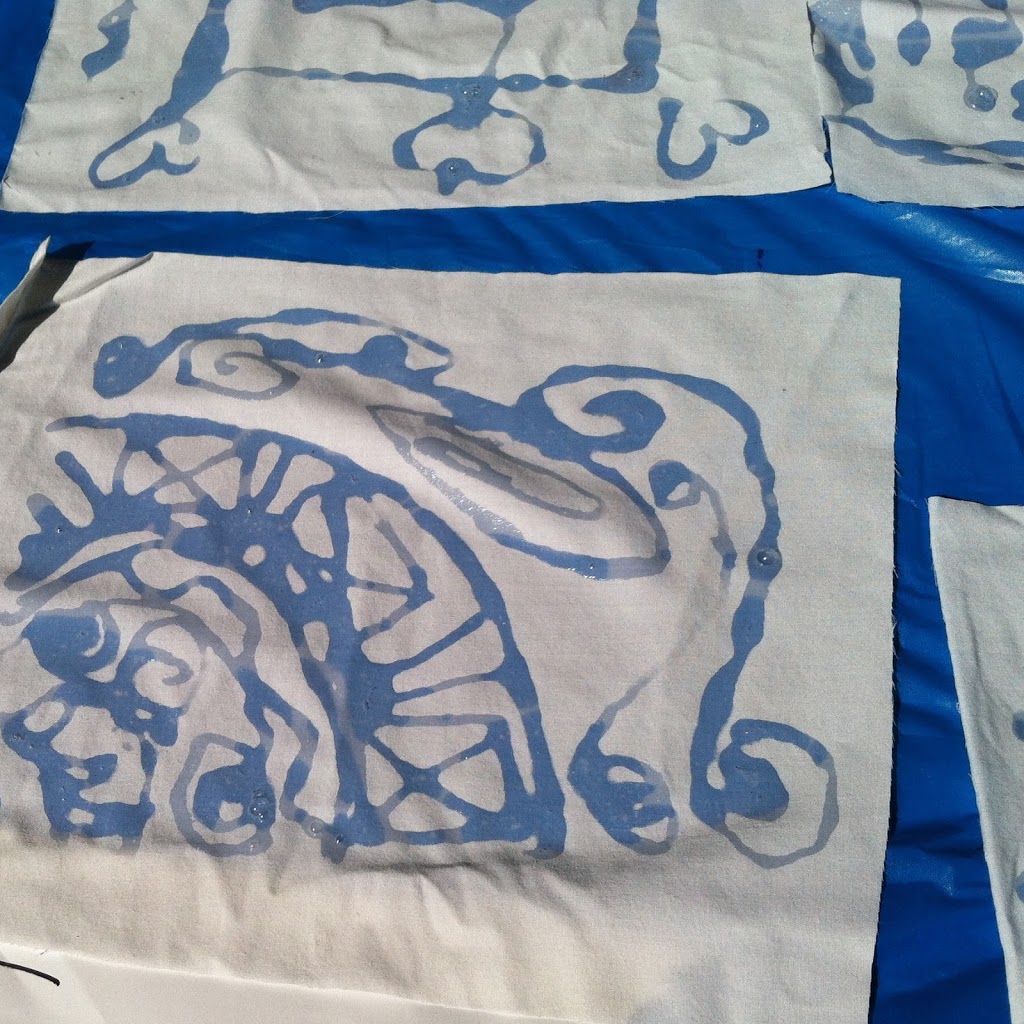 DIY Batik: Glue Resist Fabric Prints