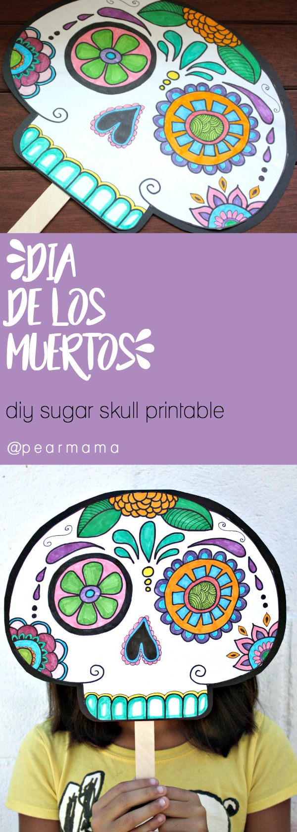 Day of the Dead is the time of year to honor our loved ones who passed before us. Make this fun diy sugar skull mask from the free Ofrendas eBook.