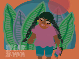 Art created to raise positive vibrations by Pearmama.