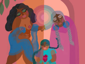 Art created to raise positive vibrations by Pearmama.
