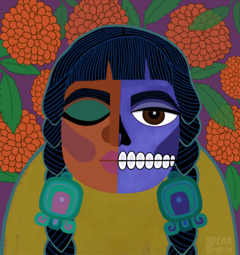 To celebrate Dia de los Muertos and honor the spirits of our muertos.