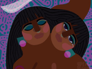 The Divine Feminine Urge to be soft + tender yet strong and protective, ready to take off someone's head.
