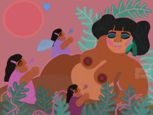 Art created to raise positive vibrations by Pearmama.