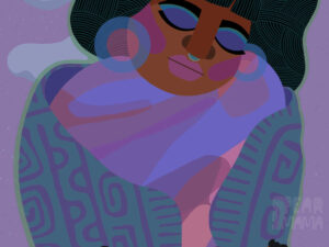 Art created to raise positive vibrations by Pearmama.