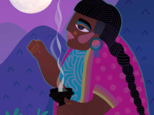 Art created to raise positive vibrations by Pearmama.