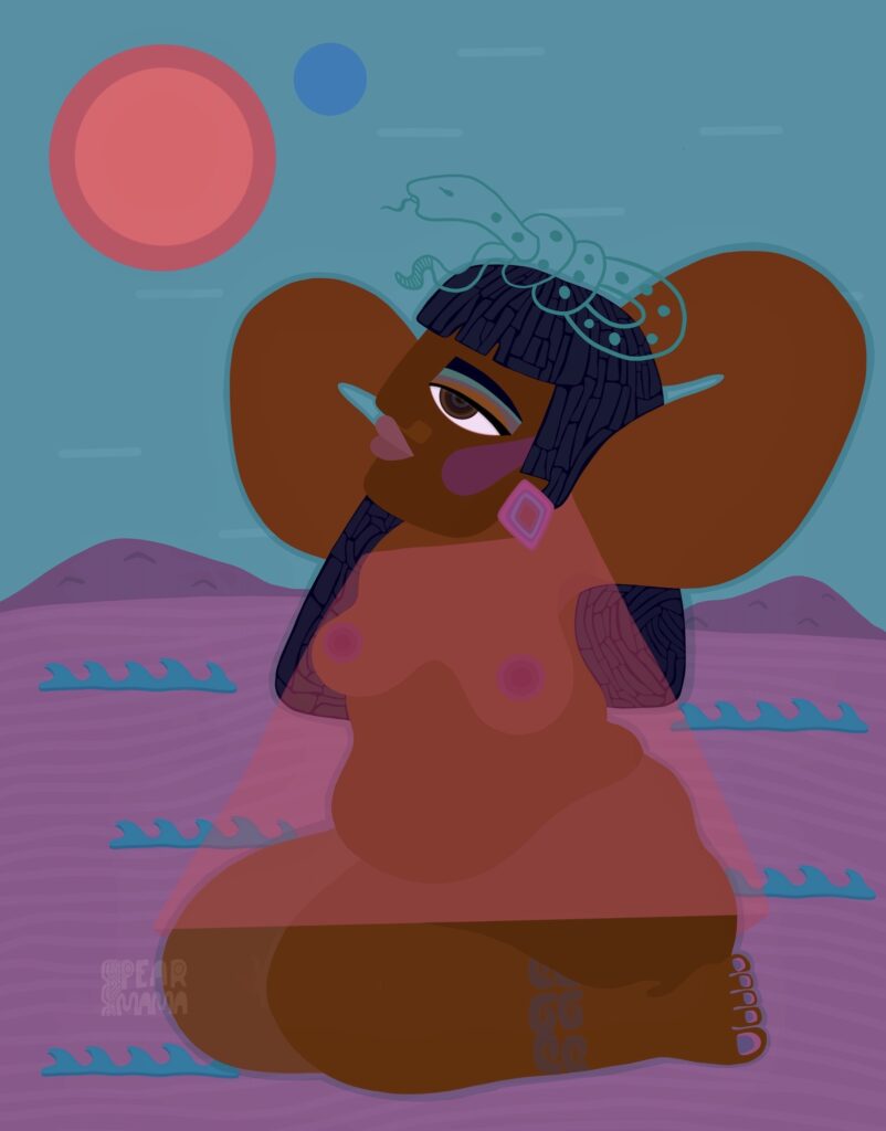 Divine Feminine indigenous futurism artist Denise SIlva