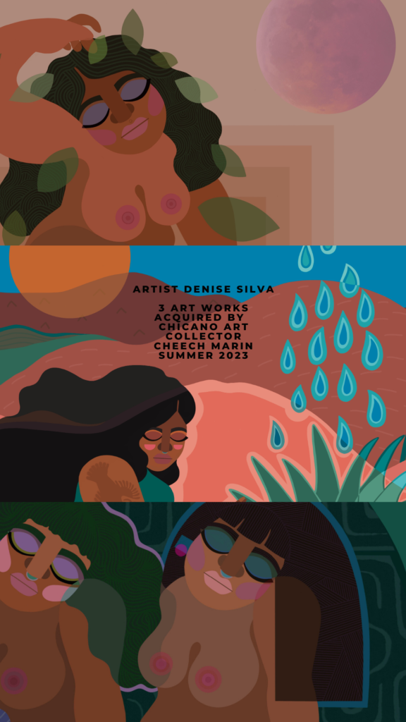 chicano art collector Cheech Marin acquires art from artist Denise Silva