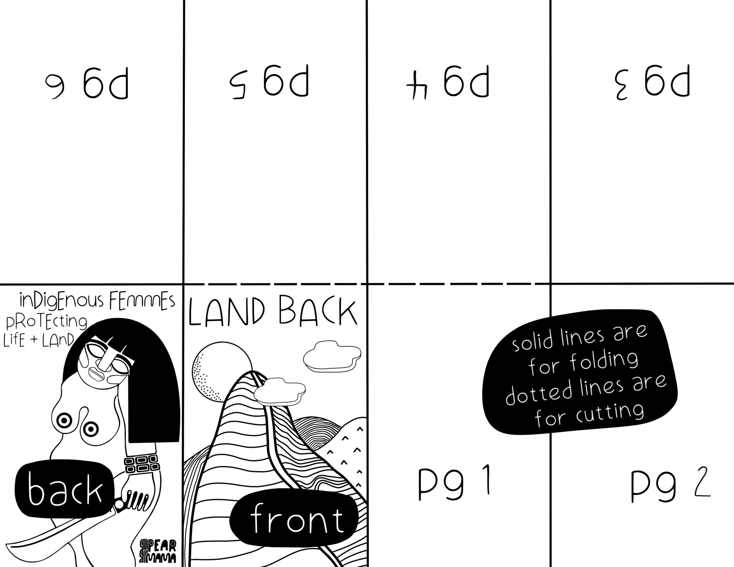 pearmama zine template