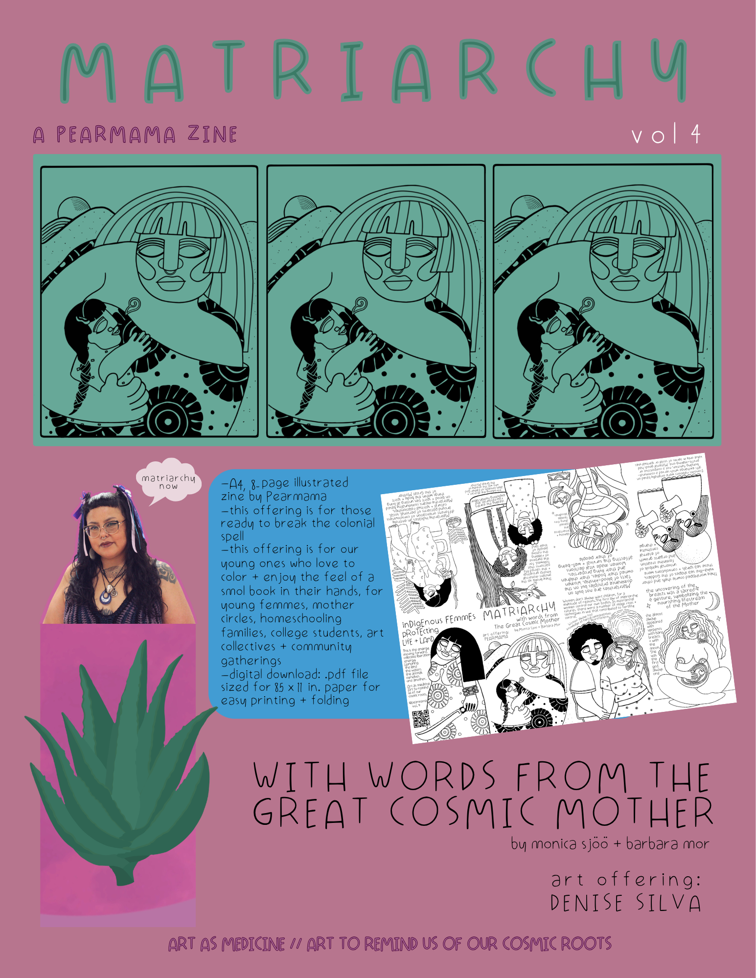 matriarchy art zine pearmama great cosmic mother