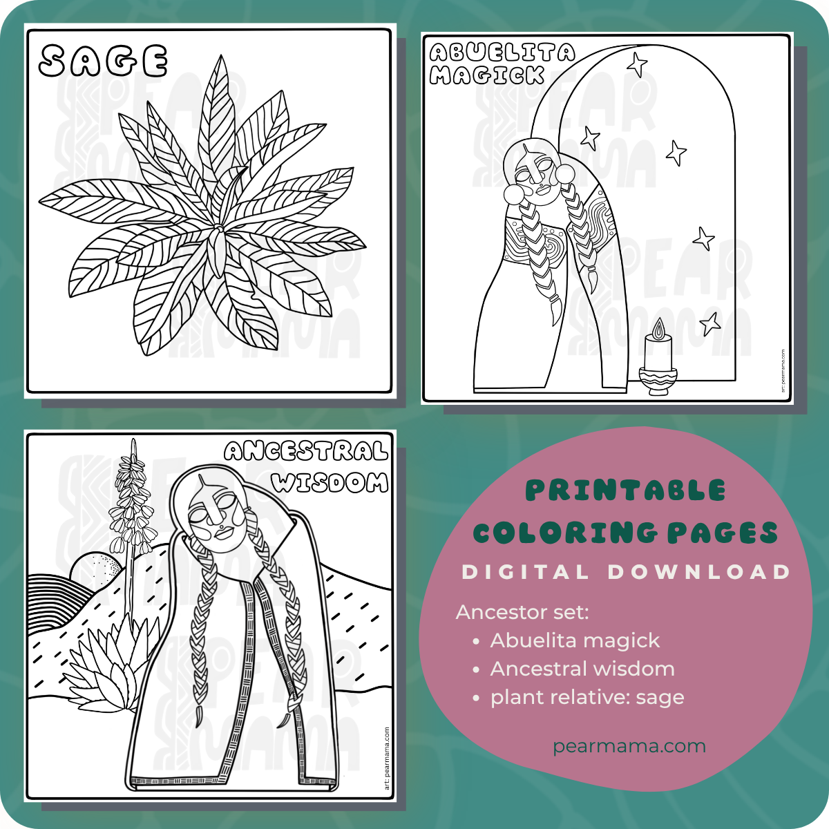 ancestors coloring pages