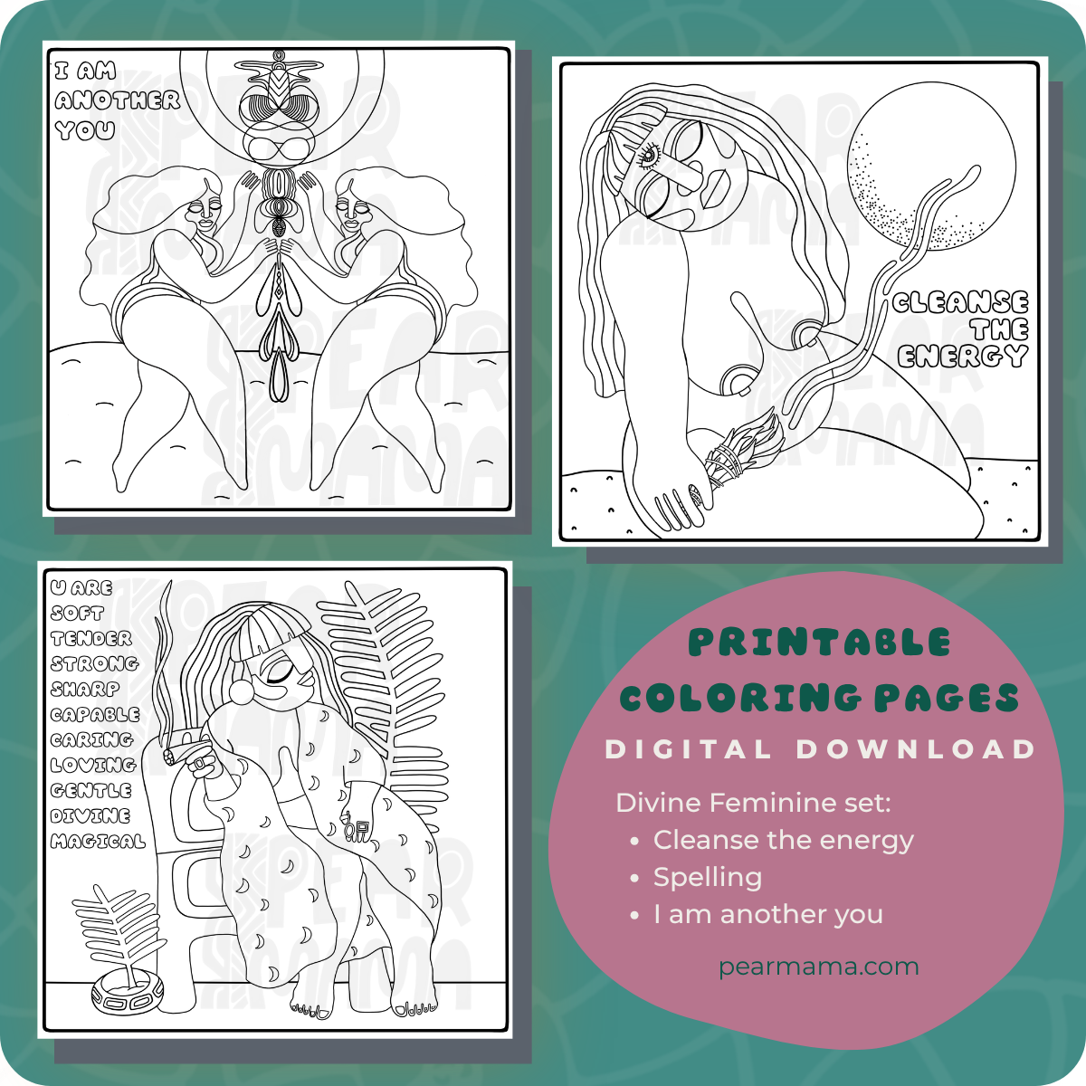 divine feminine coloring pages