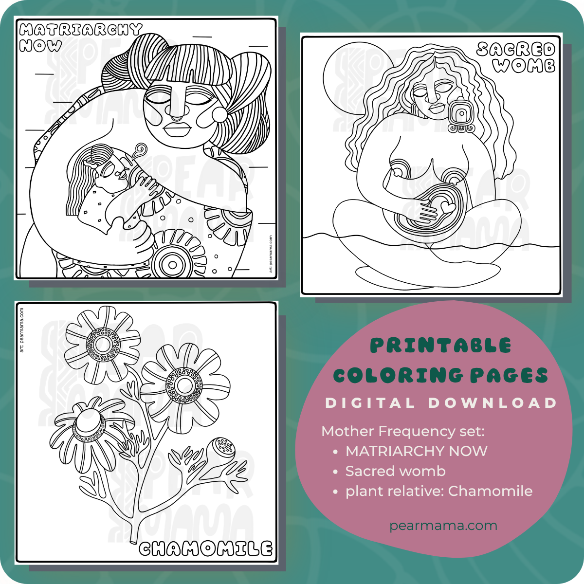 mother frequency coloring pages
