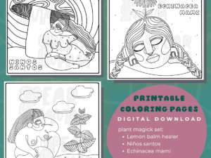 plant magick coloring pages