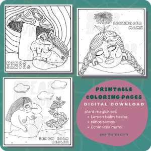 plant magick coloring pages
