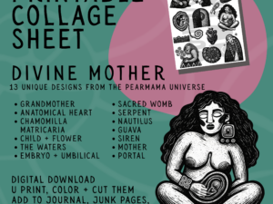 printable collage sheet: divine mother