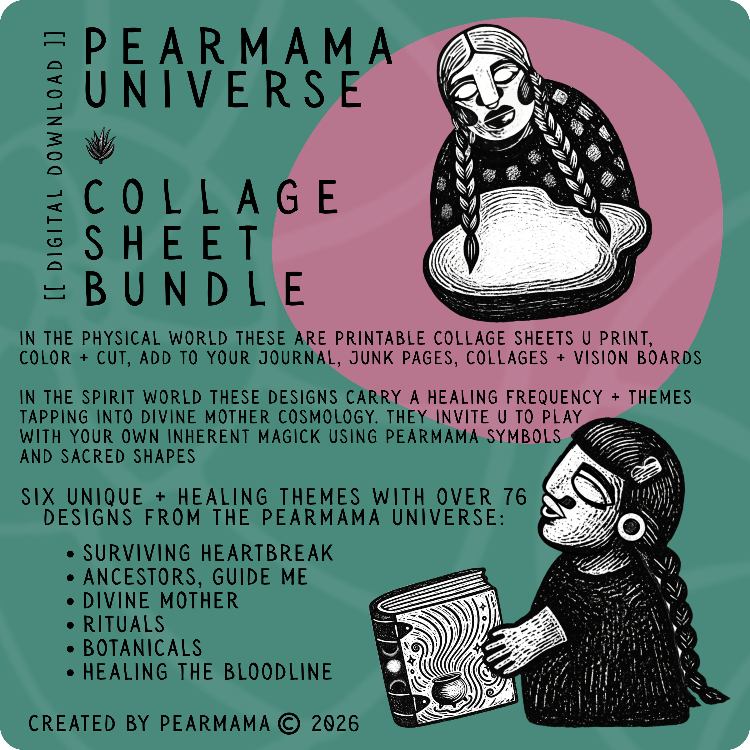 Pearmama universe collage BUNDLE