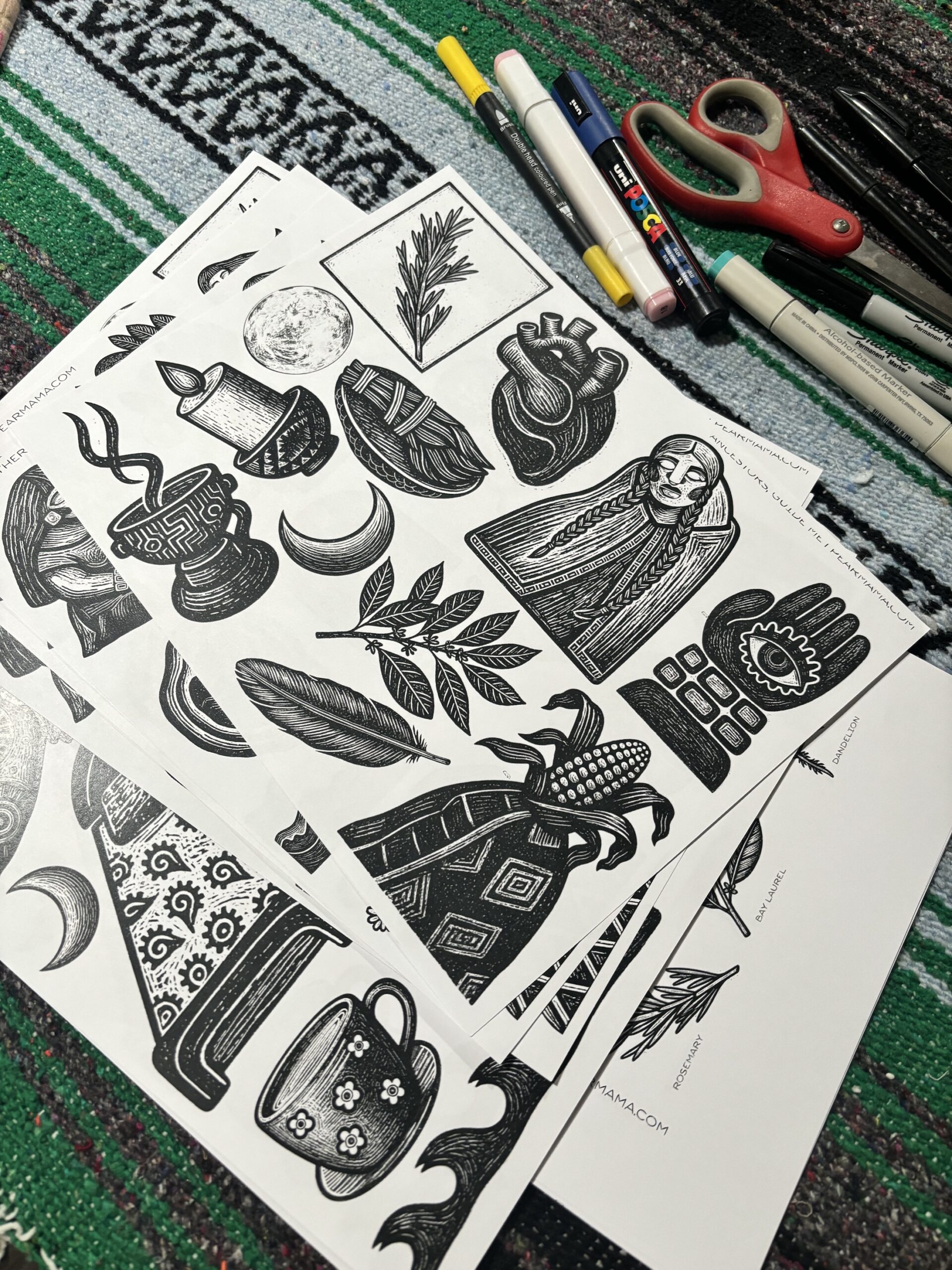 pearmama universe printable collage sheet: ancestors, guide me - Image 2